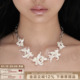 明星同款 SUMIYAKI苍白诉说系列纯白鸢尾花项链小众Choker女