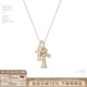 SUMIYAKI 满钻安卡十字架吊坠项链轻奢风高级毛衣链女