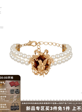 SUMIYAKI琥珀天使双层珍珠手链