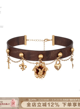 SUMIYAKI琥珀天使系列皮革项链