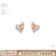 SUMIYAKI 谜物系列爱心耳环925银针防过敏耳饰精致耳钉