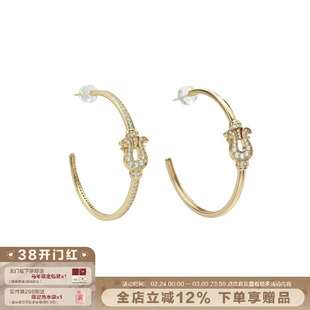 大耳圈显脸小！SUMIYAKI 马蹄扣系列满钻镶钻耳环大圈辣妹耳饰女