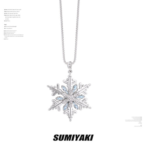 SUMIYAKI冬日限定雪花锁骨链
