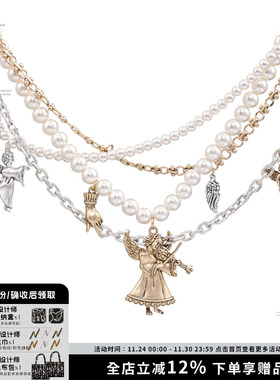 SUMIYAKI秋冬复古叠戴项链