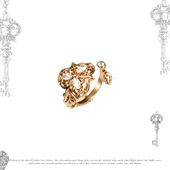 SUMIYAKI 爱锁芯系列复古钥匙高级开口戒指女