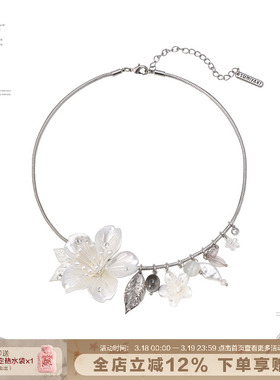 春夏新款樱花流苏项圈