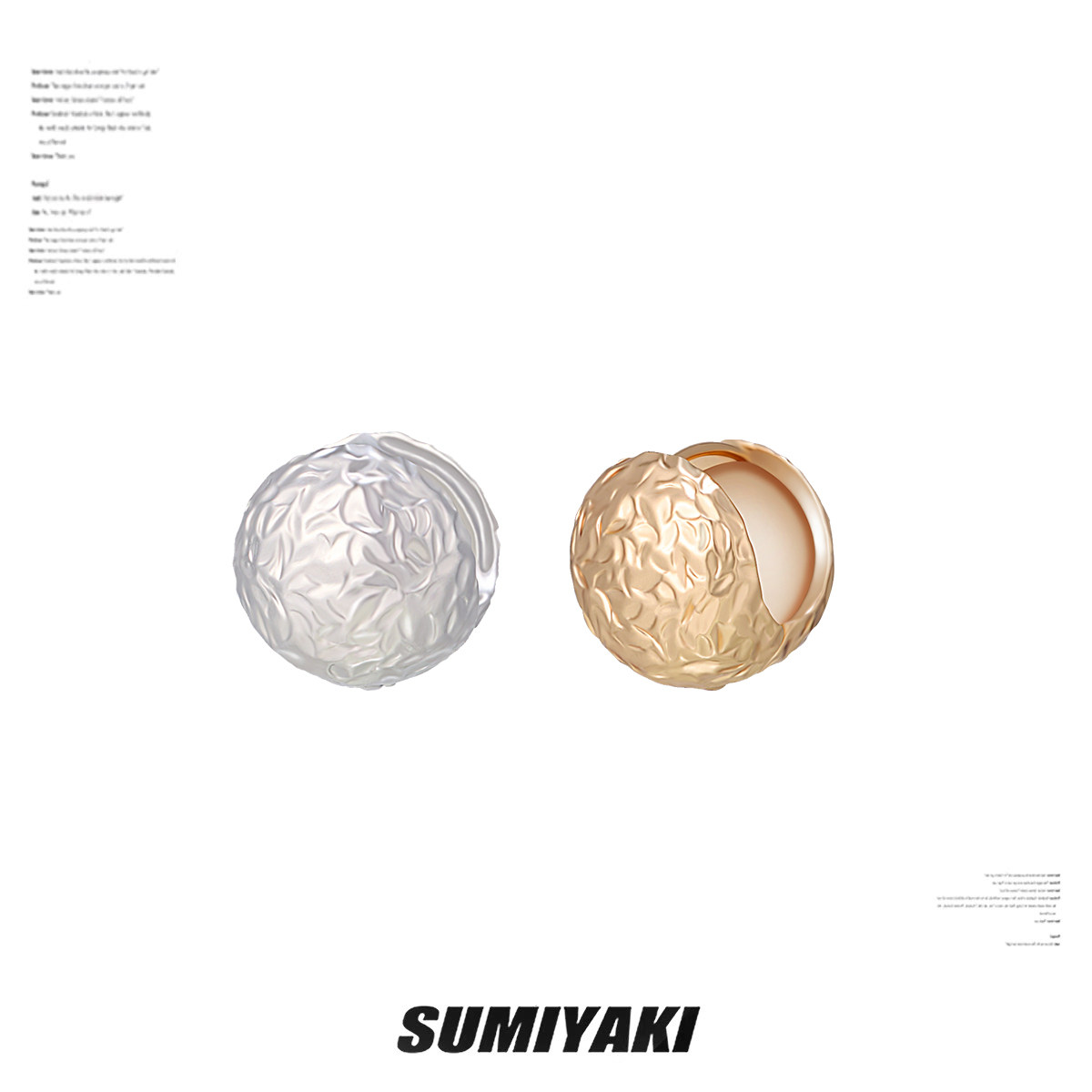 SUMIYAKI 百搭闭眼入! 圆圈耳挂式耳环双面耳扣情侣礼物生日礼物