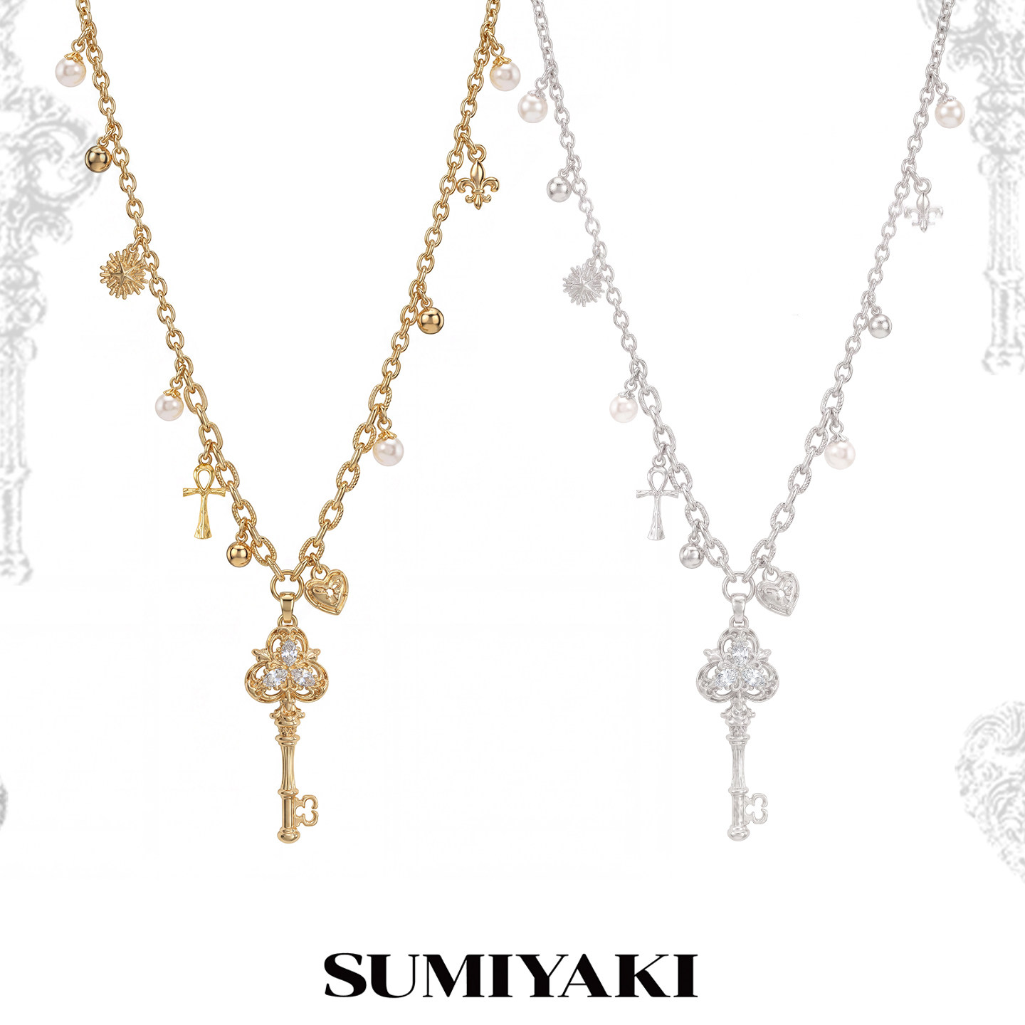 SUMIYAKI爱锁芯系列原创钥匙项链设计感高级珍珠锁骨链新款首饰
