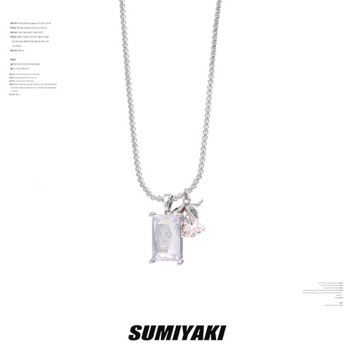 SUMIYAKI金属粉玫瑰项链