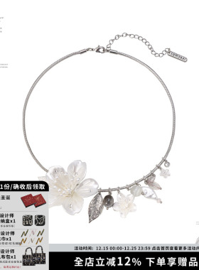 春夏新款樱花流苏项圈