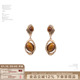 SUMIYAKI 复古vintage雅丹风虎眼石长款 耳环耳饰
