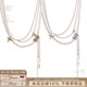 SUMIYAKI复古美式 美拉德珍珠多层项链女小众个性 千金风轻奢吊坠