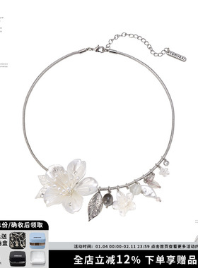 春夏新款樱花流苏项圈