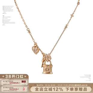 SUMIYAKI 原创美式复古雏菊项链爱心锁毛衣链毛衣链vintage