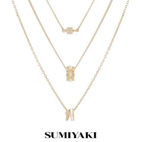 SUMIYAKI转念系列路路通三轨项链女配饰小众原创饰品轻奢高级感