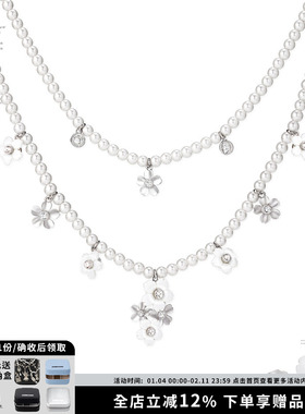 双层珍珠项链春夏新款