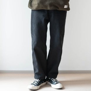 男潮宽松裤 友町 休闲裤 重磅纯棉加绒纯色百搭基础款 子厚 2023冬季