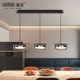 饭厅灯吊灯2025新款 意式 极简高级感轻奢三头饭厅吧台灯岛台餐桌灯
