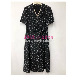 NAERSI娜尔思专柜正品夏季丝绸连衣裙女中长裙NF07420W0原4590