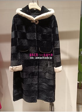 Koradior珂莱蒂尔正品冬水貂毛裘皮外套兔毛皮草KS03254W0原18800