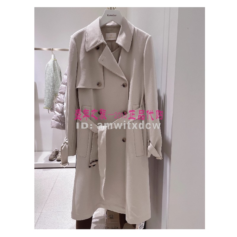 Koradior elsewhere珂思正品风衣春秋中长款外套EJ00382C1原2789