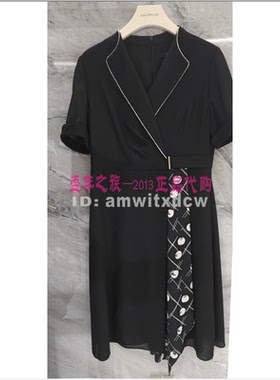 NAERSI娜尔思专柜正品夏季新款连衣裙简约中裙NF08718W0原3990