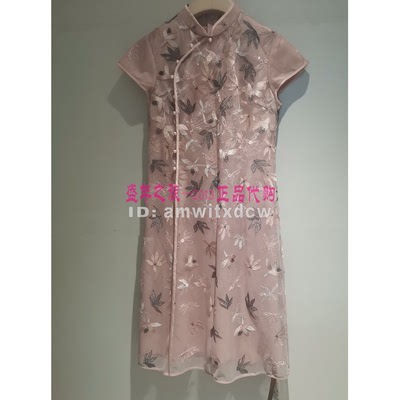 Koradior珂莱蒂尔连衣裙专柜正品夏季旗袍中长裙KU00078A1原2687