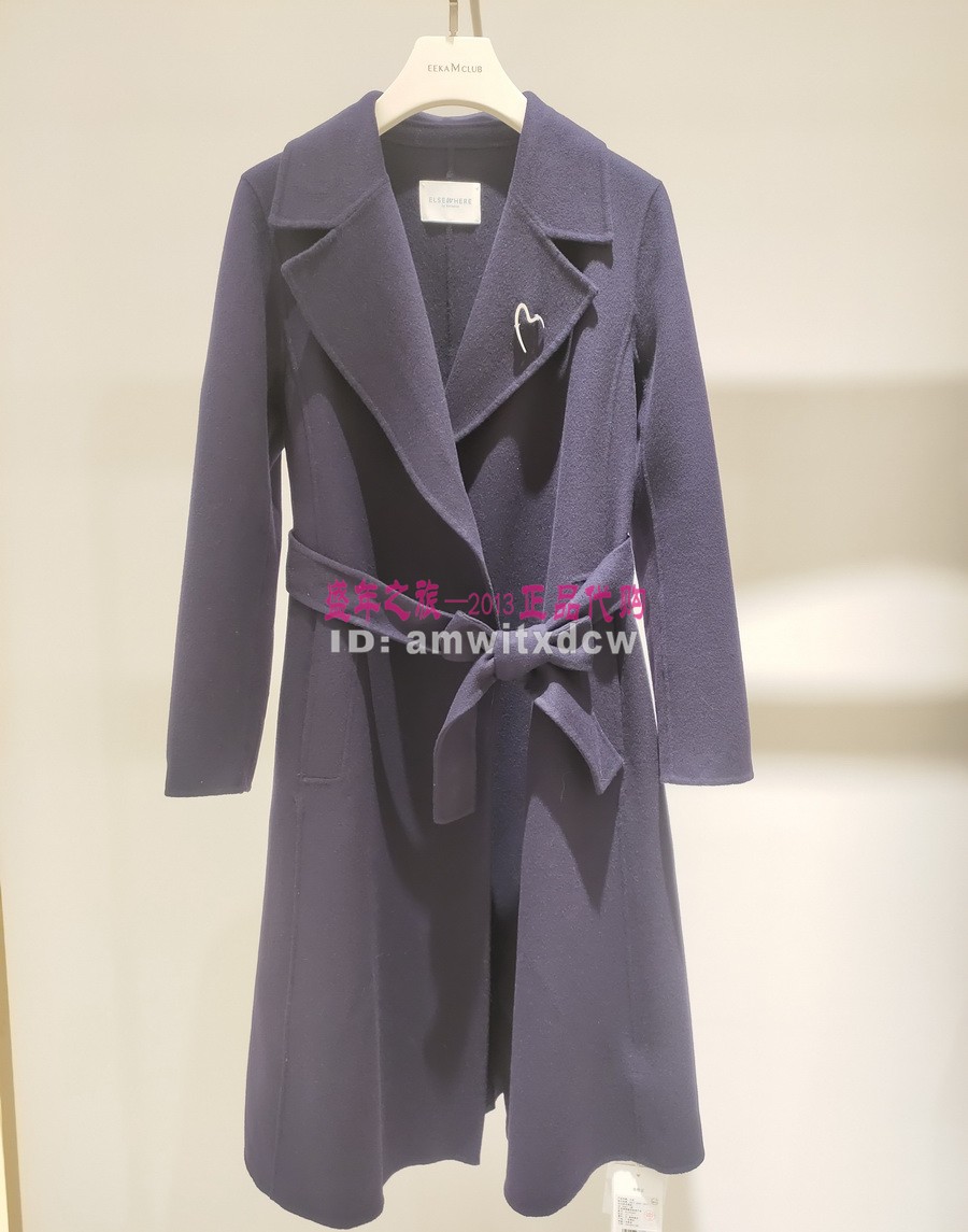 Koradior elsewhere珂思正品冬呢大衣绵羊毛外套EL00542Q7原6989