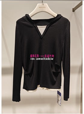 NAERSI娜尔思上衣NZ05252W0专柜正品针织衫春秋裤NV04152W0原2390