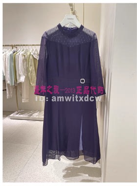 Koradior珂莱蒂尔专柜正品连衣裙春秋新款中长裙KF08657R7原4687