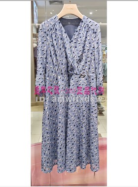 NAERSI娜尔思专柜正品春秋新款连衣裙简约中裙NF08430P2原2590