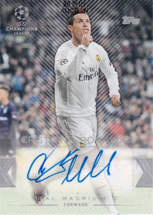 【越秀山卡价书】Topps15-16showcase欧冠元年皇马C罗普卡签