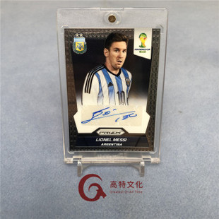 2014世界杯prizm阿根廷梅西签字 越秀山卡价书