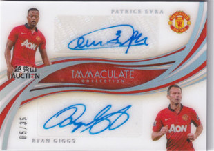 21imm曼联埃弗拉 越秀山卡价书 双签 吉格斯35编铂金版