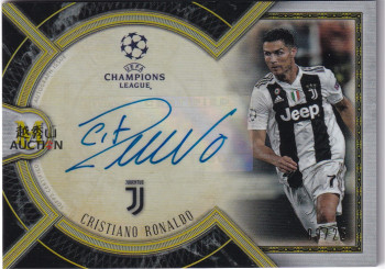 【越秀山卡价书】18-19欧冠博物馆尤文图斯C罗25编金版档案签