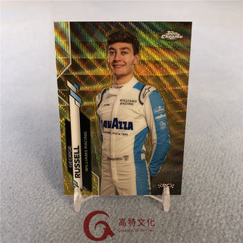 【越秀山卡价书】20-21F1chrome威廉姆斯车队乔治拉赛尔50编金波