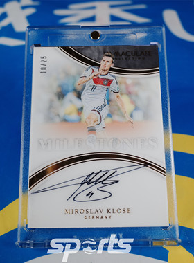 【越秀山卡价书】德国克洛泽10/25Milestone里程碑签字