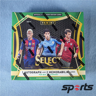 Soccer2016 断货 帕尼尼Select 足球球星卡盒卡