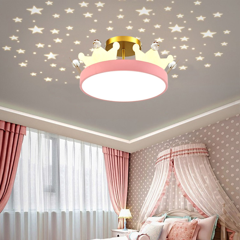皇冠浪漫粉色卧室灯儿童主人房间灯 婚房心形led吸顶灯具现代简约,家装灯饰光源,客厅吸顶灯,淘宝优惠券,粉丝福利购,淘宝优惠卷