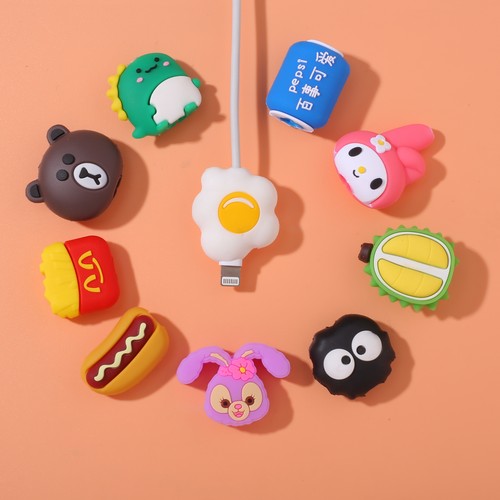 卡通苹果安卓数据线保护器