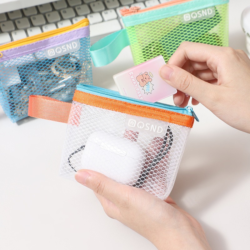 2025新款撞色网格防水收纳包