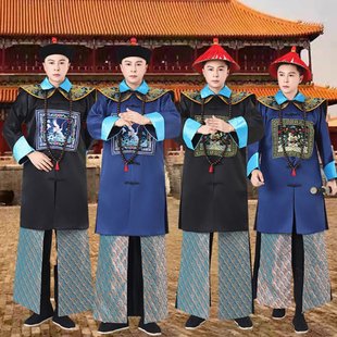 古装清朝官服男一品文武大臣朝服王爷侍卫古代戏剧纪晓岚僵尸服演