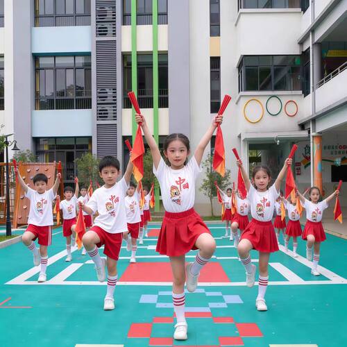 六一儿童演出服小学生运动会中国合唱男女班服啦啦队服草原筷子舞