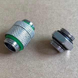 电脑水冷对丝水排水箱水泵连接360度可旋转对接对丝接头 2分螺纹