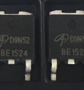 AOD9N52 场效应MOS管 9A 520V 贴片TO252 丝印 D9N52