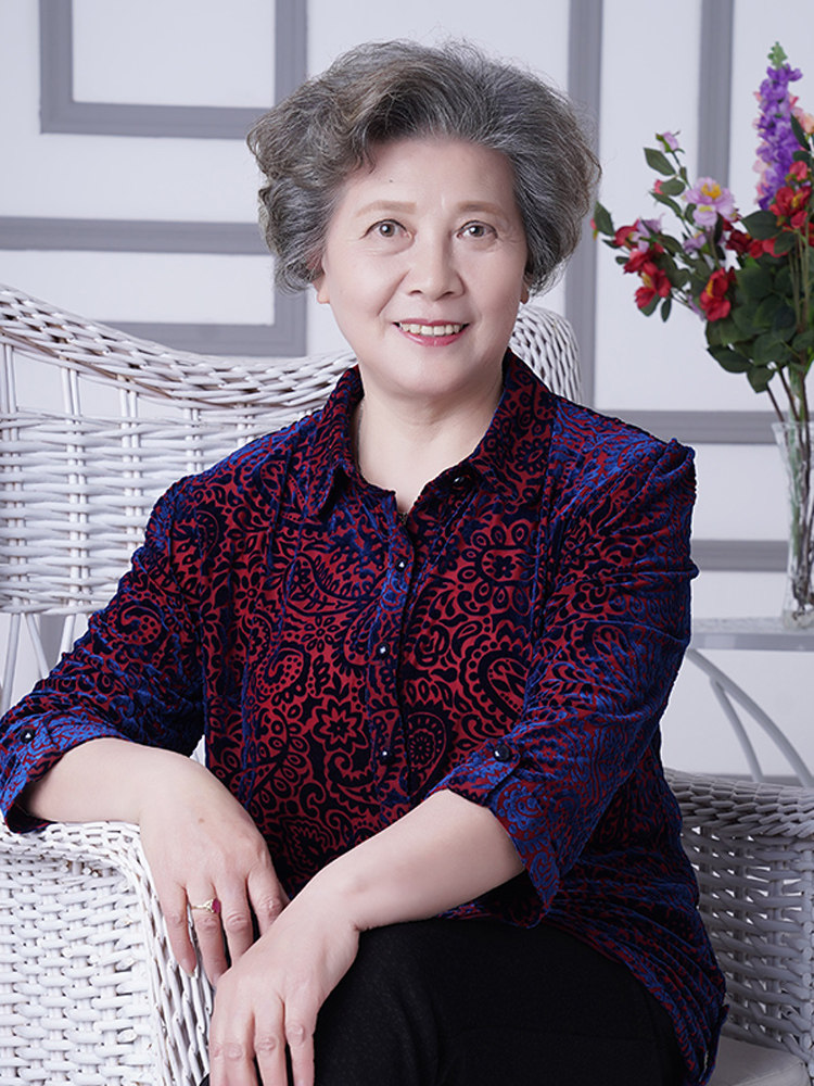 春秋装神釆夫人真丝衬衫洋气女