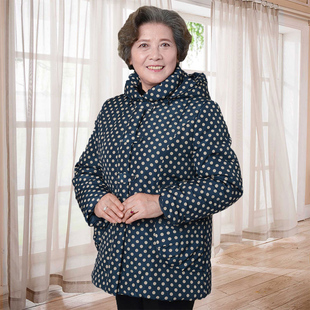 清仓中老年女装妈妈奶奶冬装连帽领加大加厚棉衣棉服棉袄宽松上衣