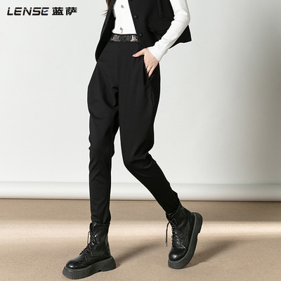 2024黑色香蕉哈伦长裤