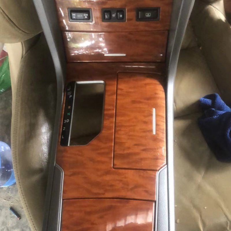 六代凯美瑞挂挡桃木面板茶水杯架