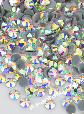 奇幻 奥钻烫钻白ab幻彩色散钻秀禾服贴钻舞服芭蕾服拉丁演出钻